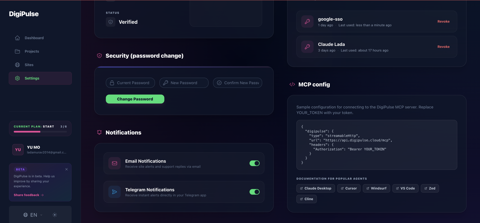 DigiPulse MCP Configuration